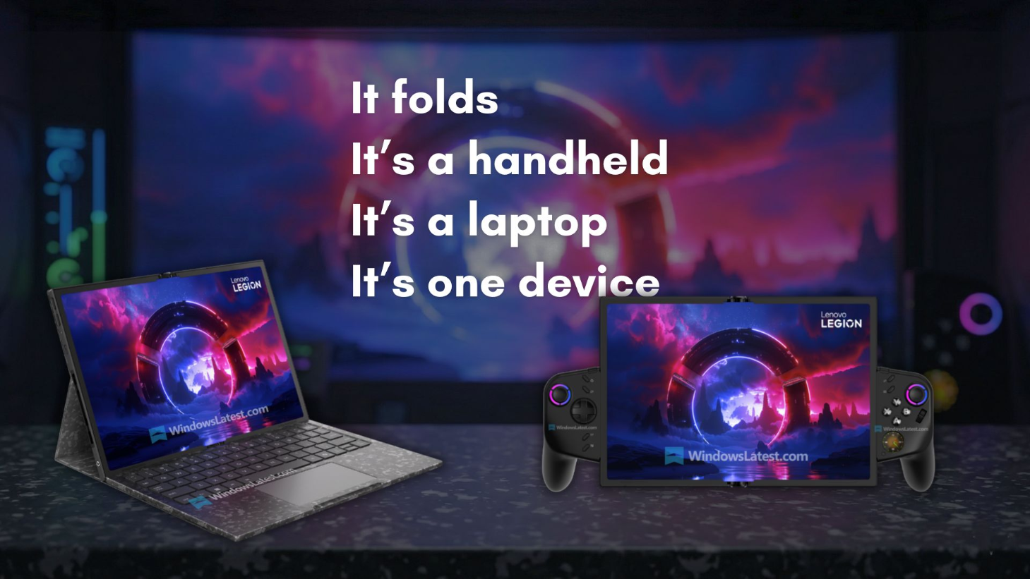 联想Legion Go Fold折叠掌机概念机将亮相