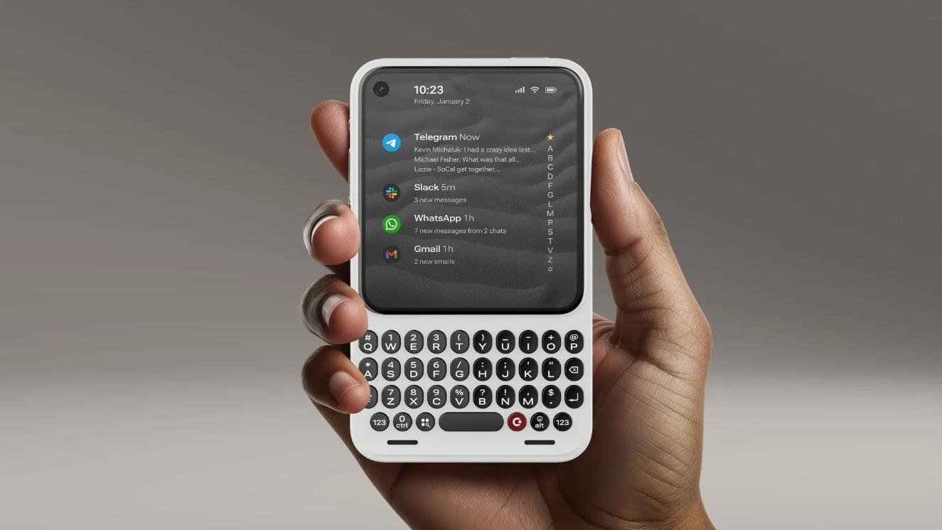 Clicks全键盘手机Communicator确认搭