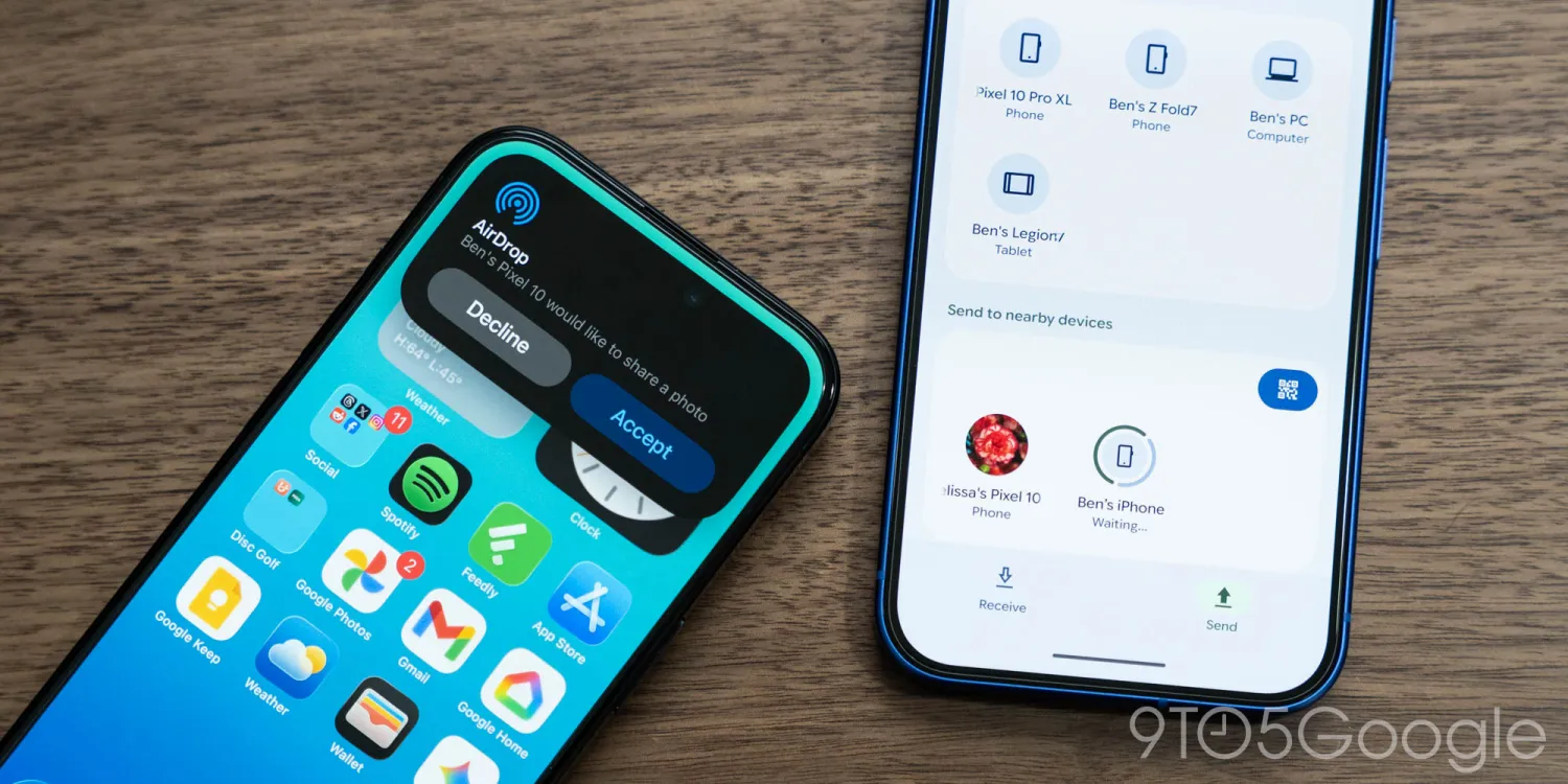 Android 原生支持 AirDrop 传文件了 目前支持
