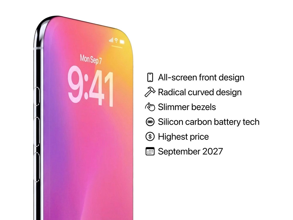 iPhone二十周年纪念版用四曲面  Pro系列跟进