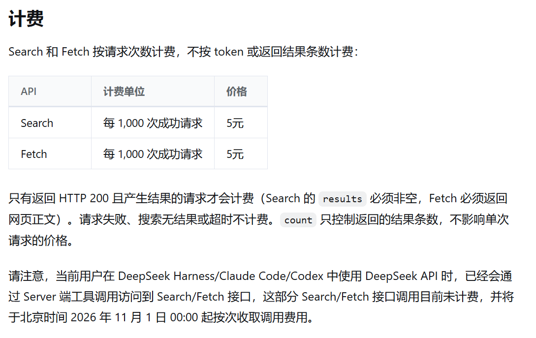 DeepSeek 上线网页搜索与抓取 API、API 短暂出现 V4.1 Flash-1017 快照、Harness v0.2.1-rc1 发布