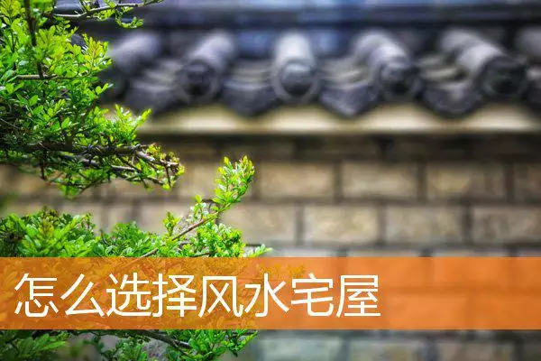怎么选择风水宅屋