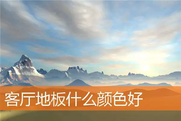 客厅地板什么颜色好