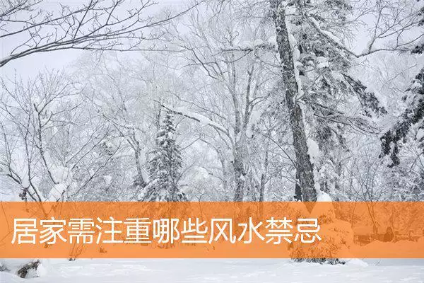 居家需注重哪些风水禁忌