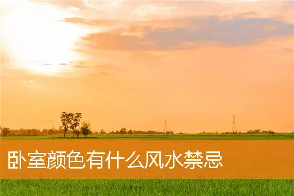 卧室颜色有什么风水禁忌
