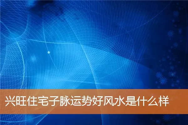 兴旺住宅子脉运势好风水是什么样