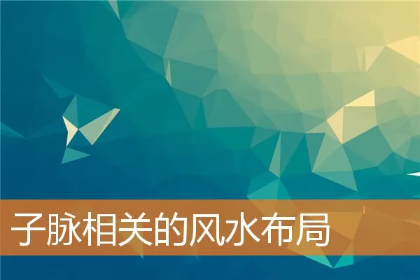 子脉相关的风水布局