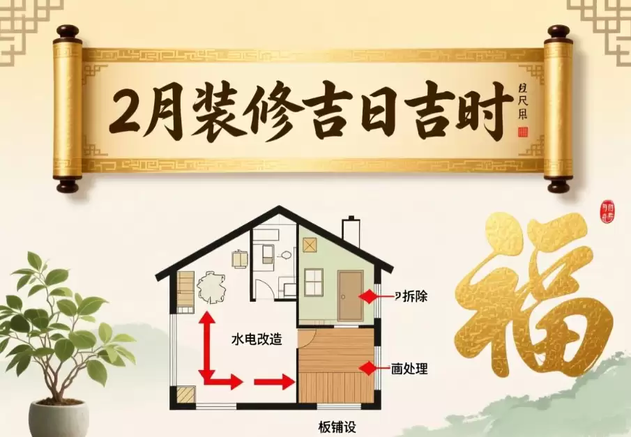 2026年2月的装修吉日，挑对日子让开工