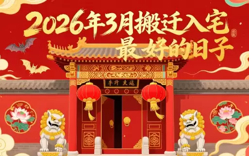 2026年3月搬迁入宅最好的日子，挑个吉