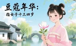 豆蔻年华是指多少岁？了解古人对女子年纪的
