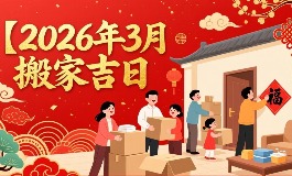 搬家必看！2026年3月搬迁入宅最好的日