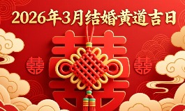 2026年3月结婚黄道吉日，挑选最佳日子