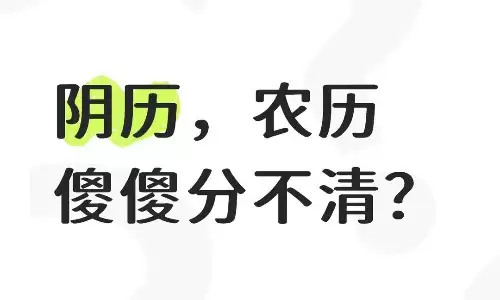 阴历和阳历区别是什么？小白也能看懂