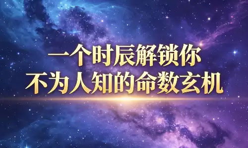 一个时辰解锁你不为人知的命数玄机